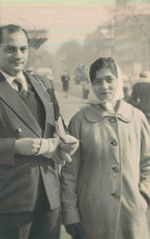 Tajbibi and Alwaez Abualy in Brussels, Belgium. 1963